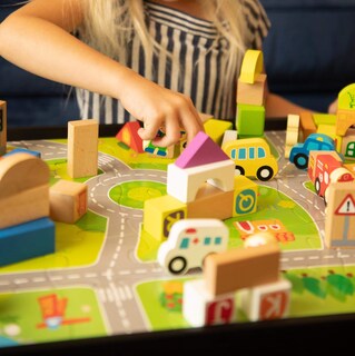 Foto 4 | Juego De Bloques Fat Brain Toys My Town Con Rompecabezas, 35 Piezas - Venta Internacional.