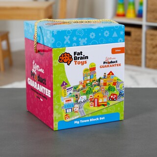 Foto 5 | Juego De Bloques Fat Brain Toys My Town Con Rompecabezas, 35 Piezas - Venta Internacional.