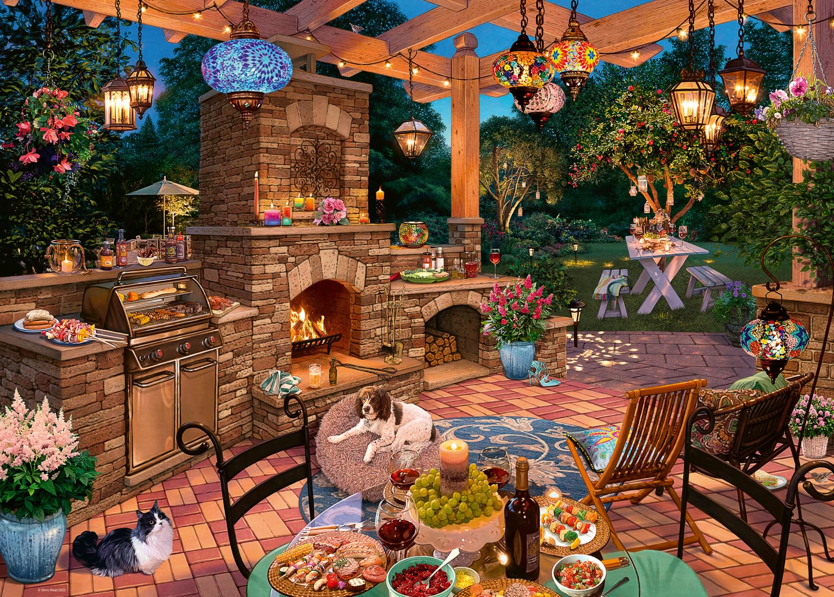 Foto 2 pulgar | Rompecabezas Ravensburger The Garden Kitchen 1000 Piezas - Venta Internacional.