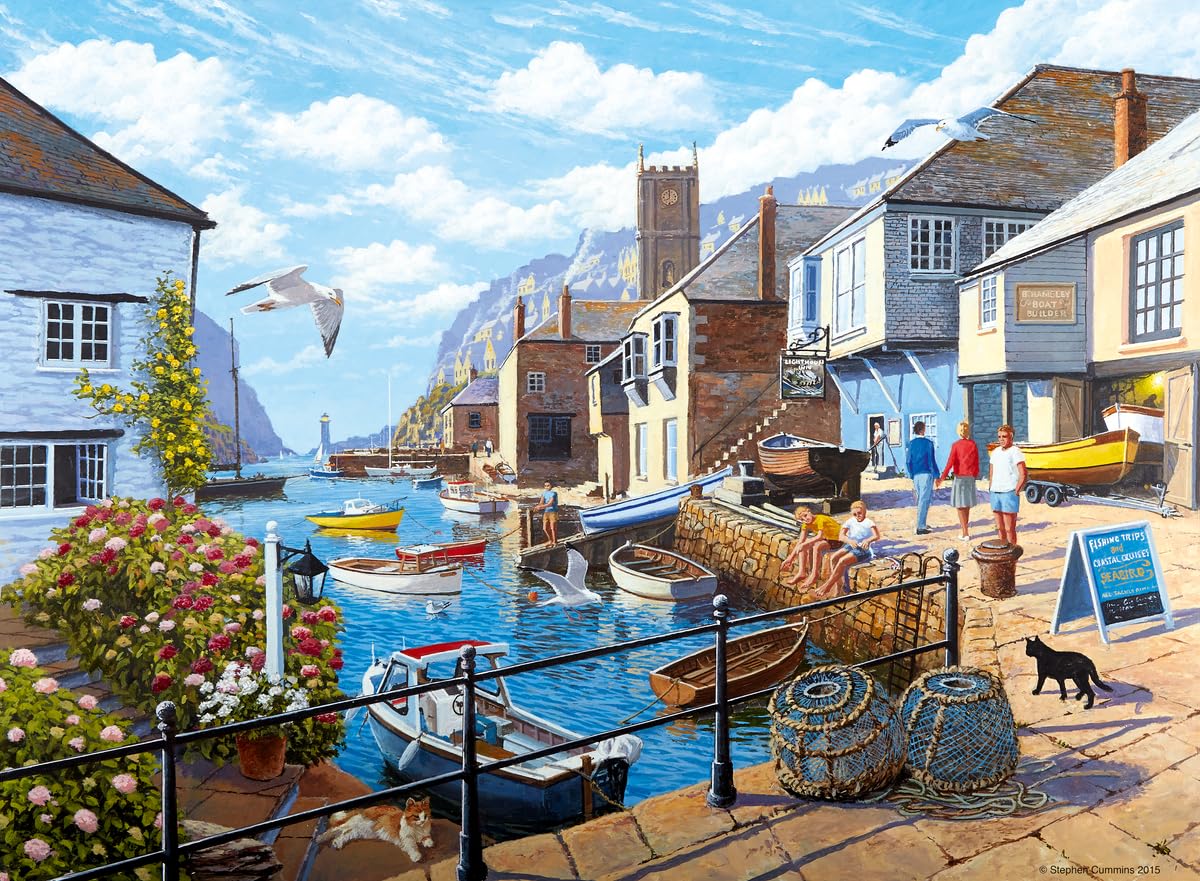 Foto 2 pulgar | Rompecabezas Ravensburger Tranquil Harbour 500 Piezas - Venta Internacional.