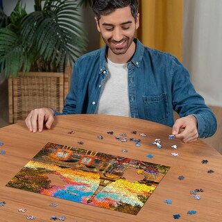 Foto 3 | Rompecabezas Ravensburger Tranquil Harbour 500 Piezas - Venta Internacional.
