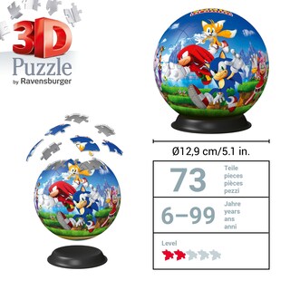 Foto 6 | Bola De Rompecabezas Ravensburger Sonic The Hedgehog 11592 - Venta Internacional.