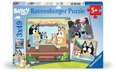 Foto 1 | Rompecabezas Ravensburger Bluey De 3 X 49 Piezas Para Niños Mayores De 5 Años - Venta Internacional.