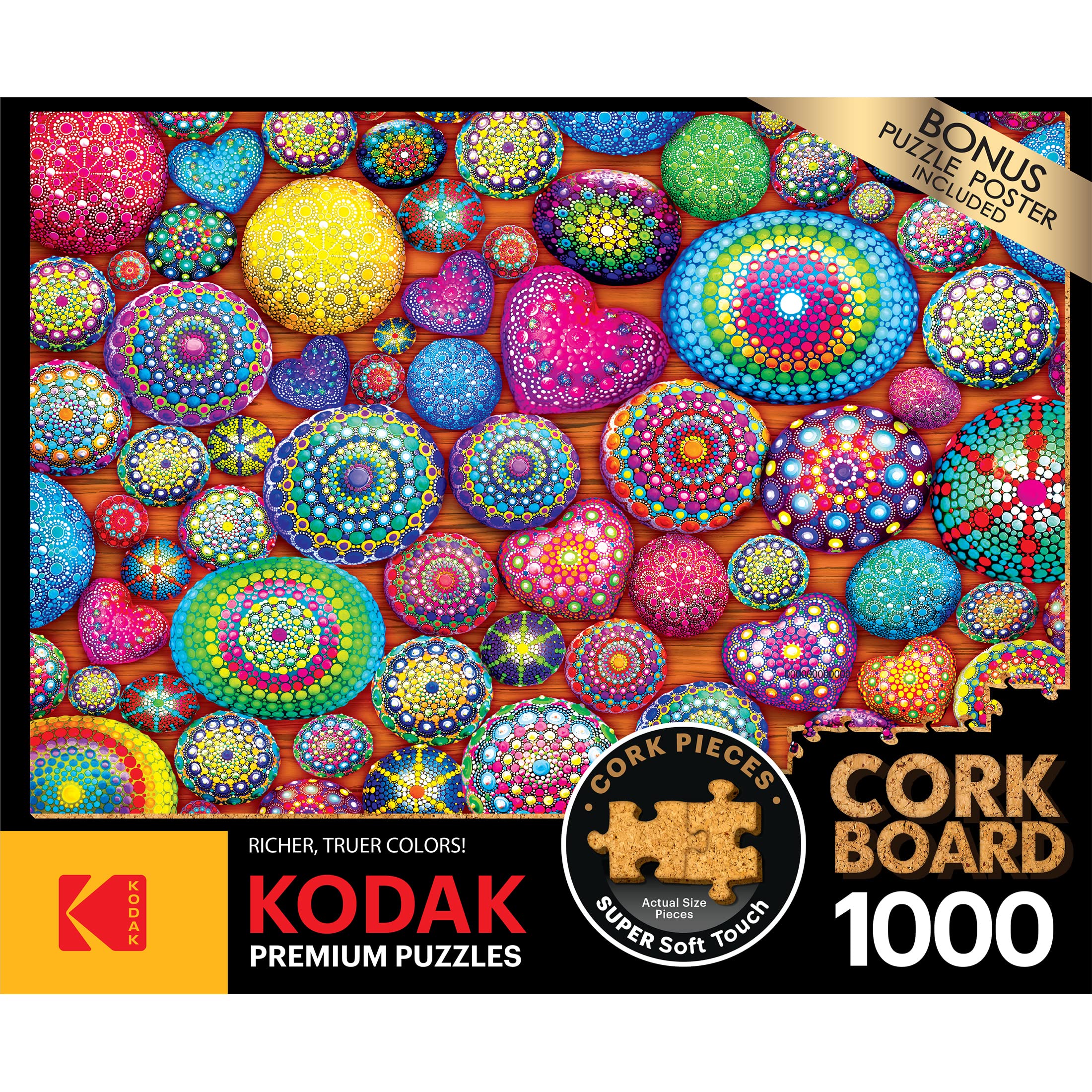 Foto 5 pulgar | Rompecabezas Roseart Kodak Premium De Corcho Con Piedras Tipo Mandala, 1000 Unidades - Venta Internacional.