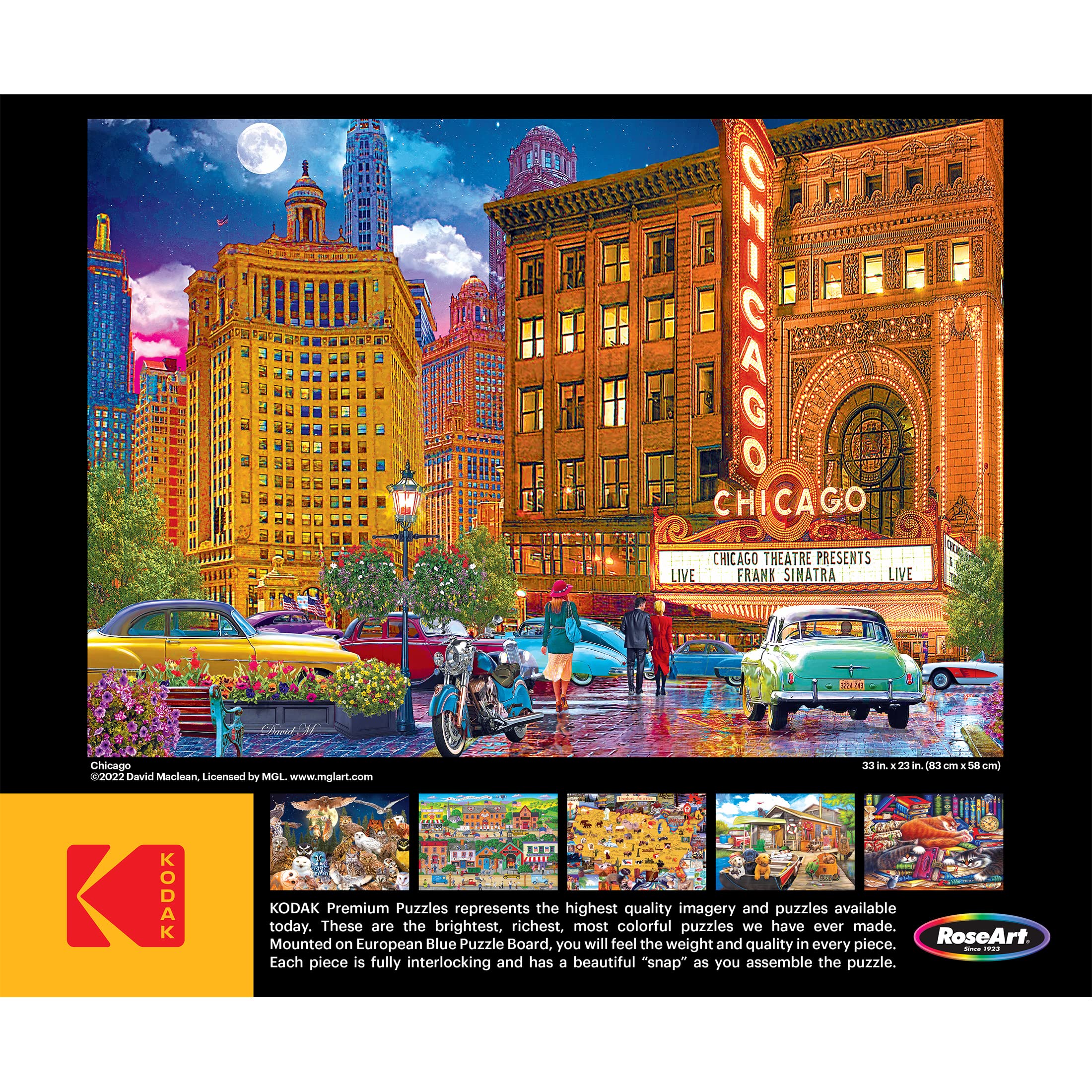 Foto 5 | Rompecabezas Roseart Kodak Premium Chicago 1500 Piezas - Venta Internacional.