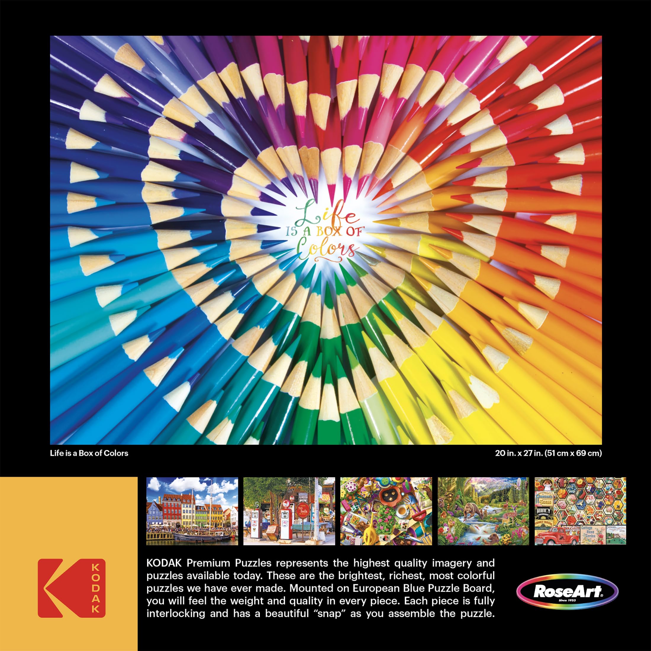 Foto 5 | Rompecabezas Roseart Kodak Premium Life, Caja De Colores, 1000 Unidades - Venta Internacional.