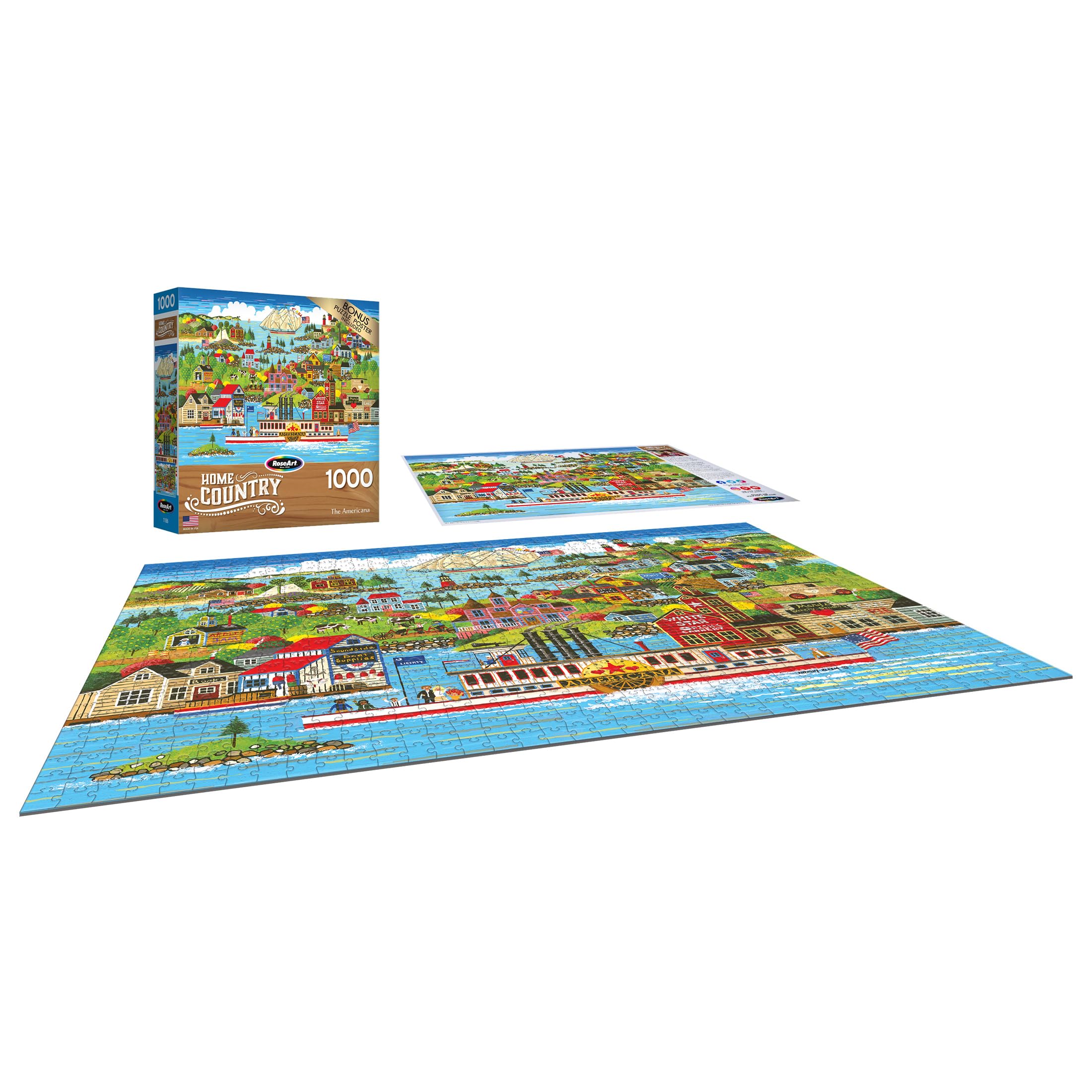 Foto 3 | Rompecabezas Roseart Home Country Albuquerque Express 1000 Piezas - Venta Internacional.