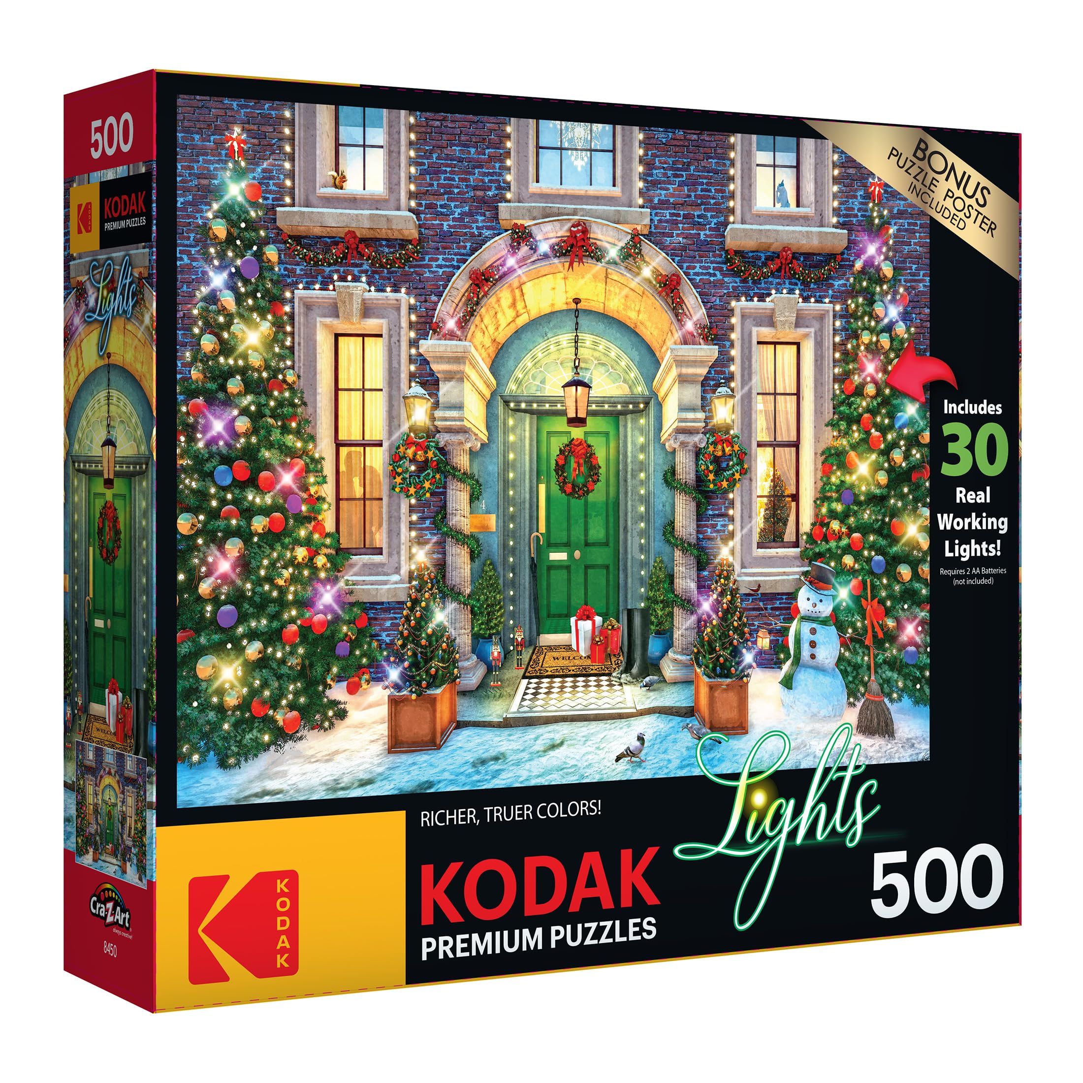 Foto 3 pulgar | Rompecabezas Roseart Kodak Premium Holiday Light Up, 500 Unidades - Venta Internacional.