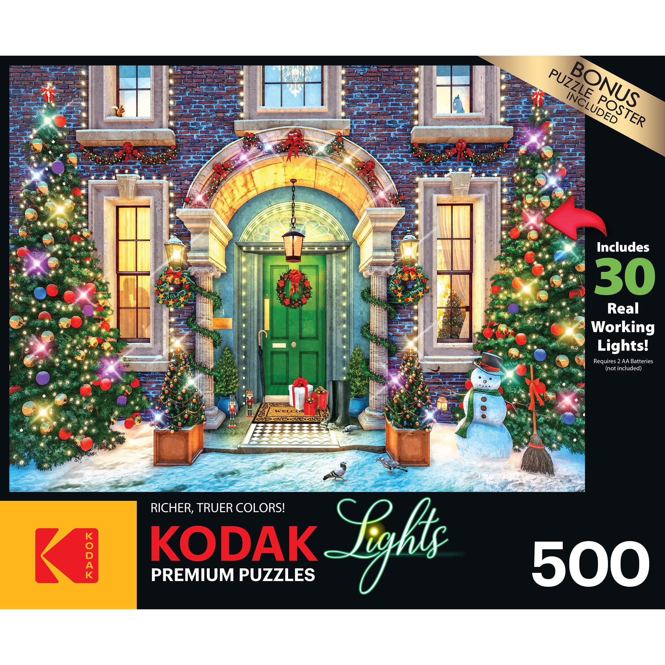 Foto 3 | Rompecabezas Roseart Kodak Premium Holiday Light Up, 500 Unidades - Venta Internacional.