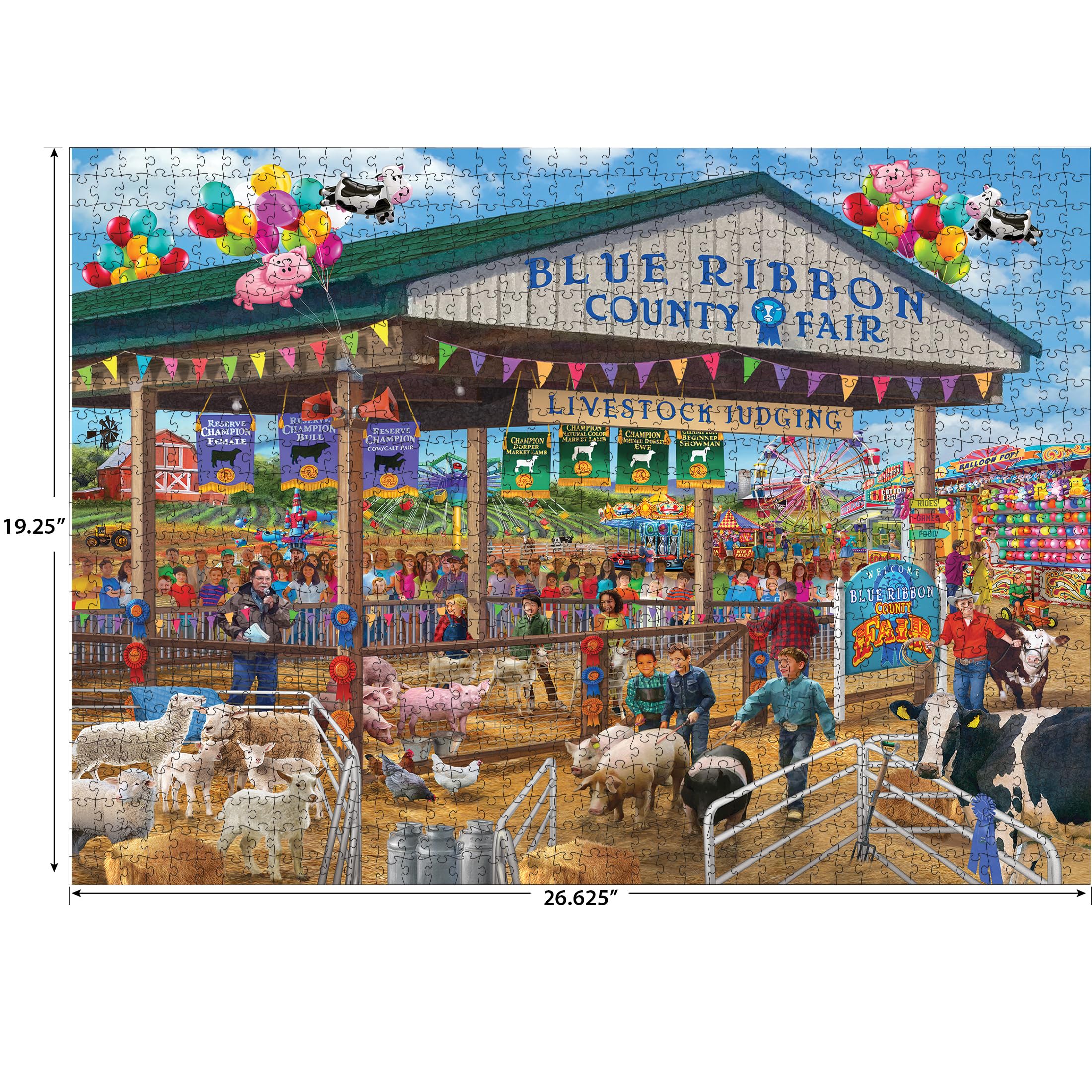 Foto 4 pulgar | Rompecabezas Roseart Chris Bigelow Blue Ribbon 1000 Piezas - Venta Internacional.