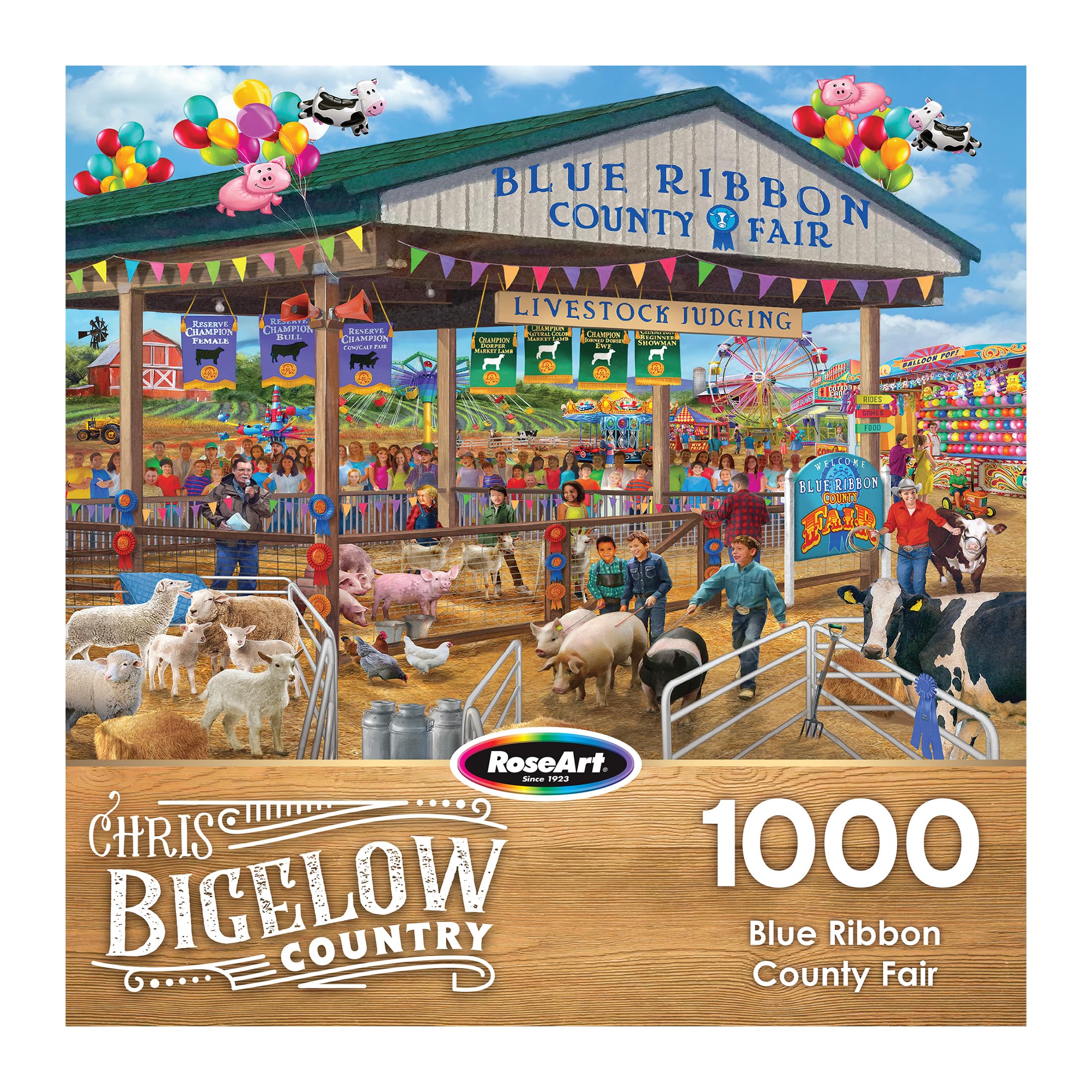 Foto 4 | Rompecabezas Roseart Chris Bigelow Blue Ribbon 1000 Piezas - Venta Internacional.