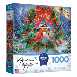 Foto 2 | Rompecabezas Roseart Abraham Hunter Deck The Halls 1000 Piezas - Venta Internacional.