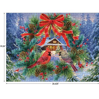 Foto 3 | Rompecabezas Roseart Abraham Hunter Deck The Halls 1000 Piezas - Venta Internacional.