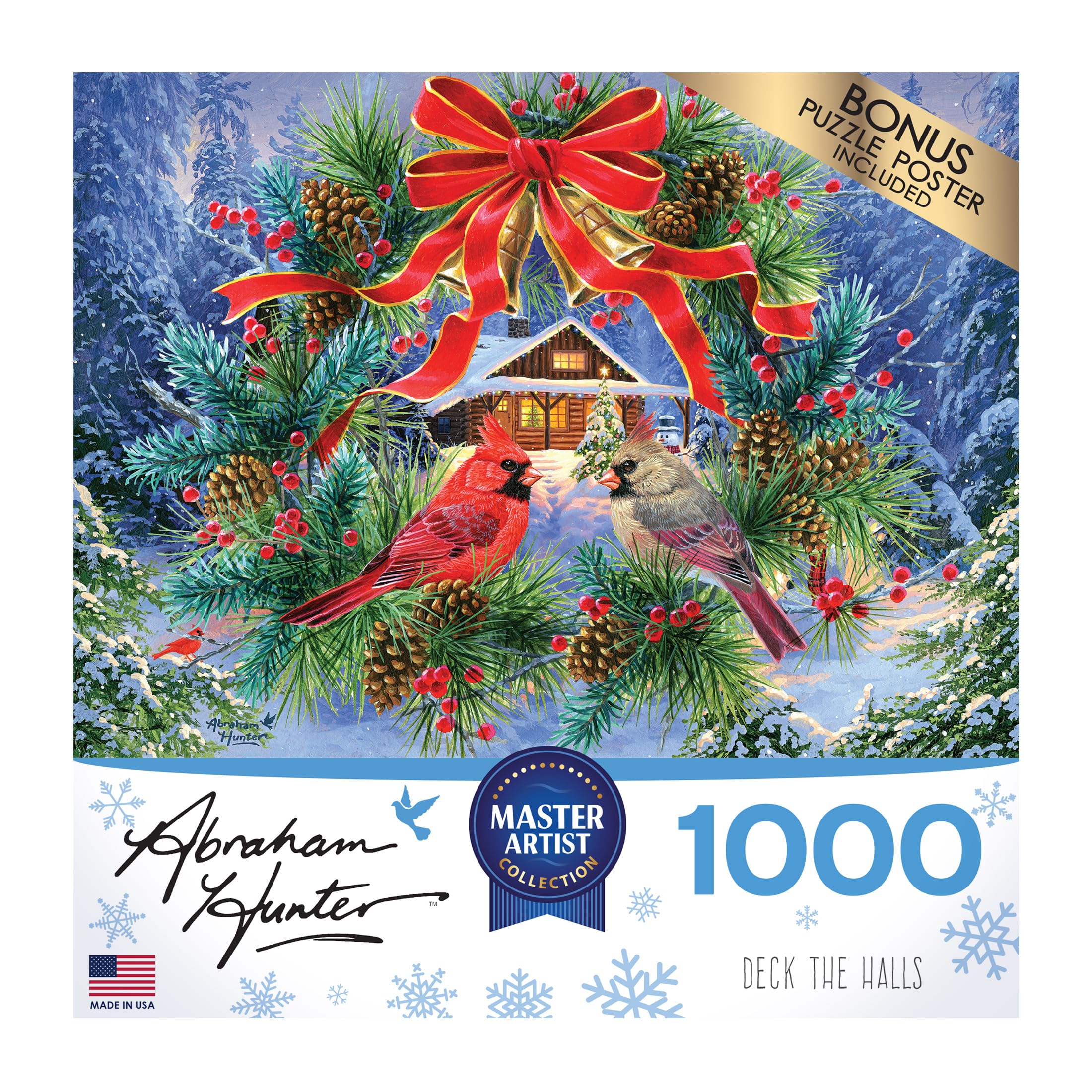 Foto 5 pulgar | Rompecabezas Roseart Abraham Hunter Deck The Halls 1000 Piezas - Venta Internacional.
