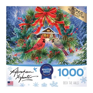 Foto 4 | Rompecabezas Roseart Abraham Hunter Deck The Halls 1000 Piezas - Venta Internacional.
