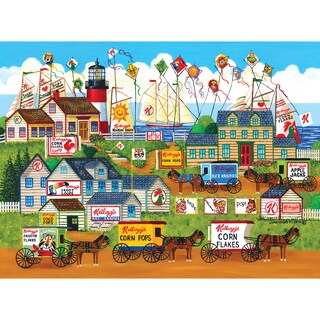 Foto 1 | Rompecabezas Roseart Kellogg's Town By The Sea 1000 Piezas - Venta Internacional.