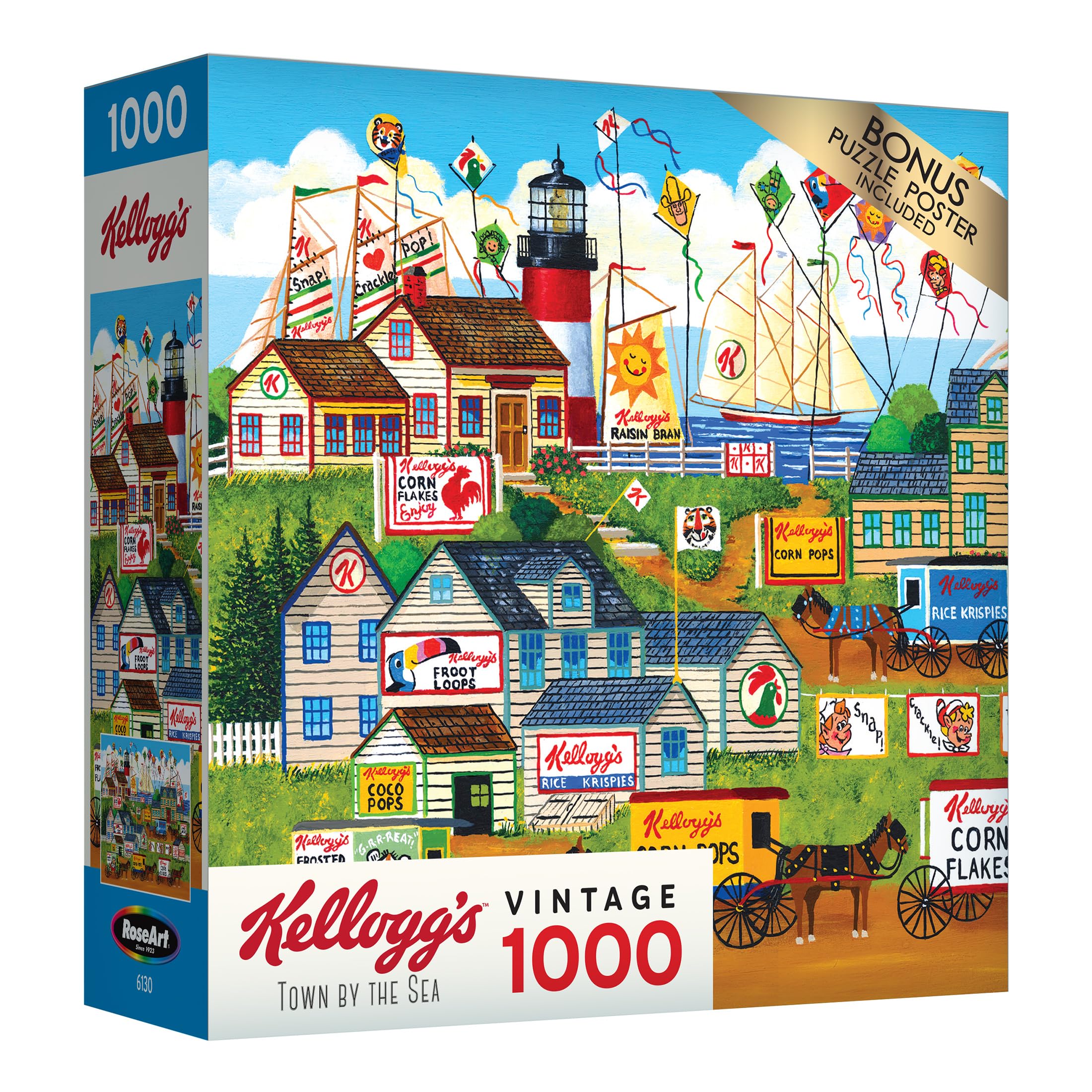 Foto 3 pulgar | Rompecabezas Roseart Kellogg's Town By The Sea 1000 Piezas - Venta Internacional.
