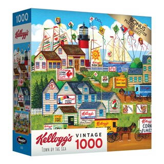 Foto 2 | Rompecabezas Roseart Kellogg's Town By The Sea 1000 Piezas - Venta Internacional.