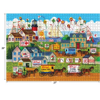 Foto 3 | Rompecabezas Roseart Kellogg's Town By The Sea 1000 Piezas - Venta Internacional.