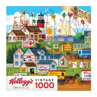 Foto 4 | Rompecabezas Roseart Kellogg's Town By The Sea 1000 Piezas - Venta Internacional.