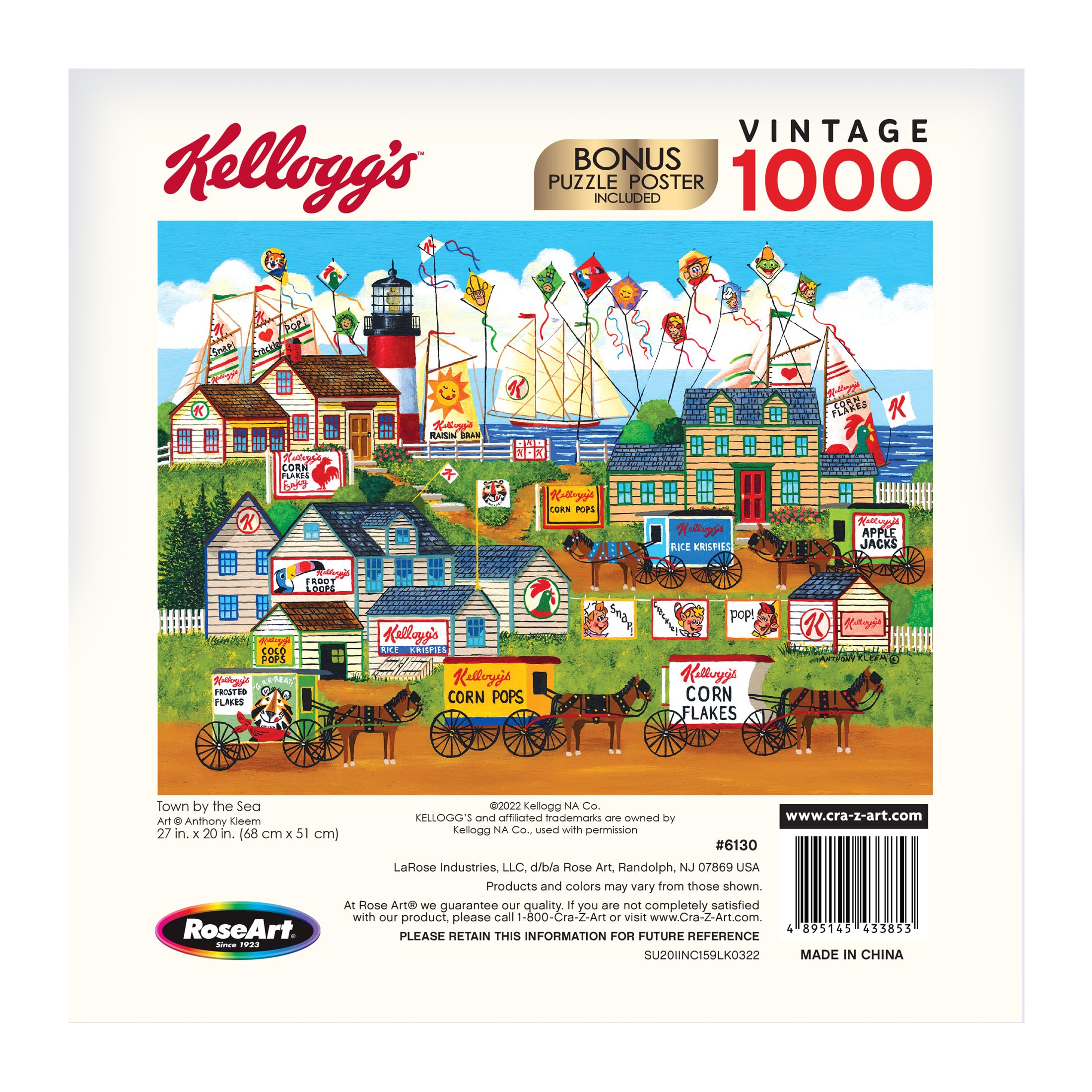 Foto 6 pulgar | Rompecabezas Roseart Kellogg's Town By The Sea 1000 Piezas - Venta Internacional.