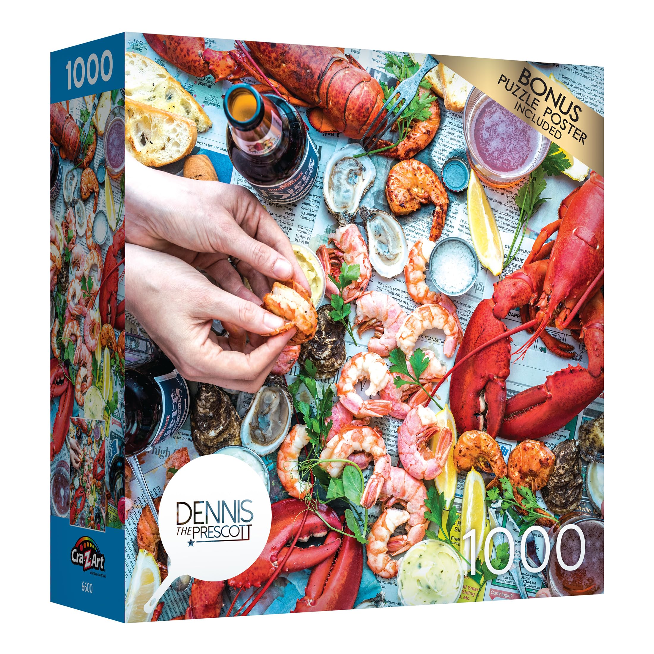 Foto 3 pulgar | Rompecabezas Roseart Dennis Prescott Summer Vibe Seafood, 1000 Unidades - Venta Internacional.