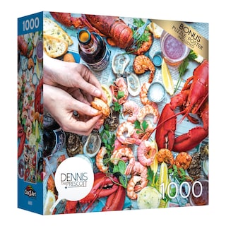 Foto 2 | Rompecabezas Roseart Dennis Prescott Summer Vibe Seafood, 1000 Unidades - Venta Internacional.