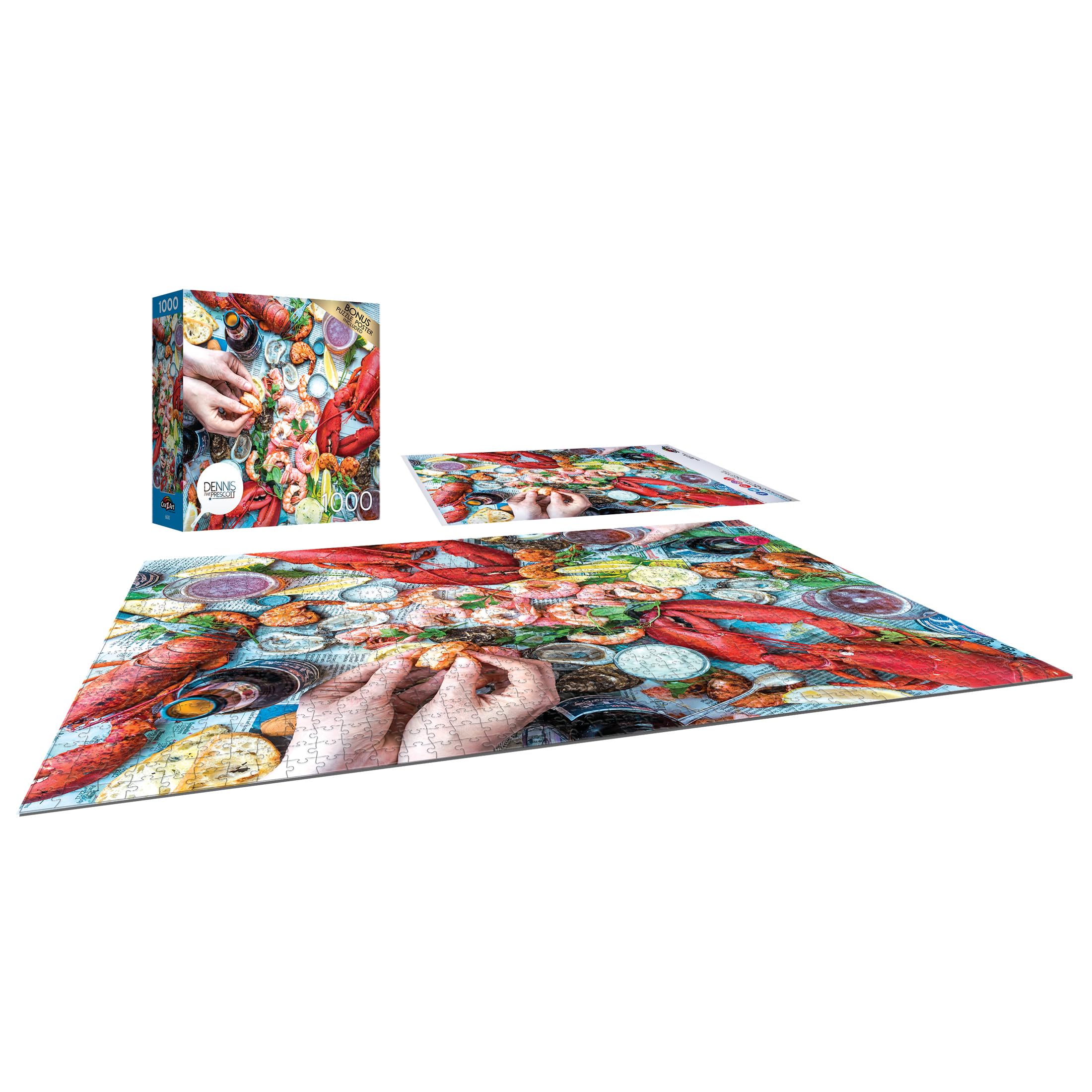 Foto 4 pulgar | Rompecabezas Roseart Dennis Prescott Summer Vibe Seafood, 1000 Unidades - Venta Internacional.