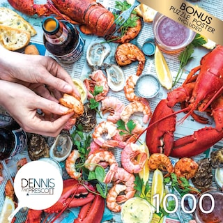 Foto 4 | Rompecabezas Roseart Dennis Prescott Summer Vibe Seafood, 1000 Unidades - Venta Internacional.