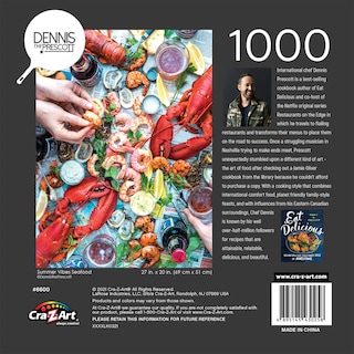 Foto 5 | Rompecabezas Roseart Dennis Prescott Summer Vibe Seafood, 1000 Unidades - Venta Internacional.