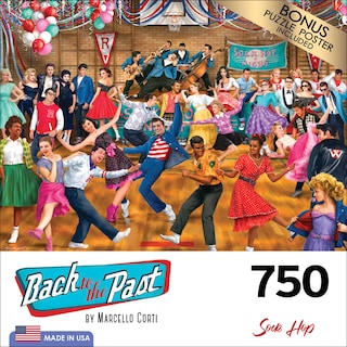 Foto 4 | Rompecabezas Roseart Back To The Past Sock Hop 750 Piezas - Venta Internacional.