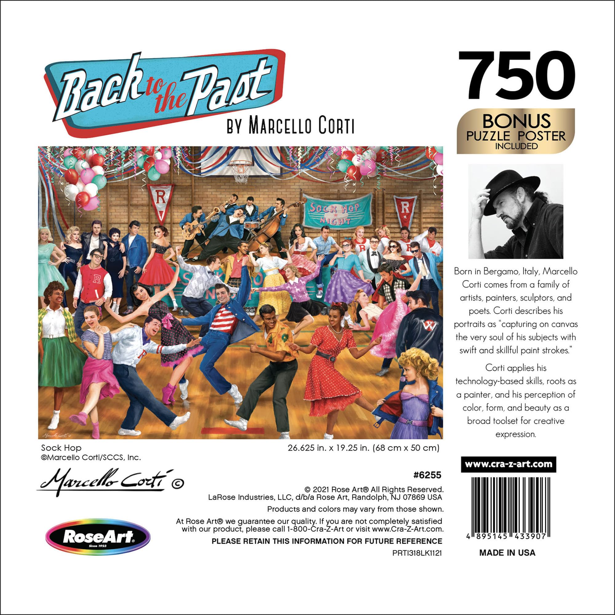Foto 5 | Rompecabezas Roseart Back To The Past Sock Hop 750 Piezas - Venta Internacional.