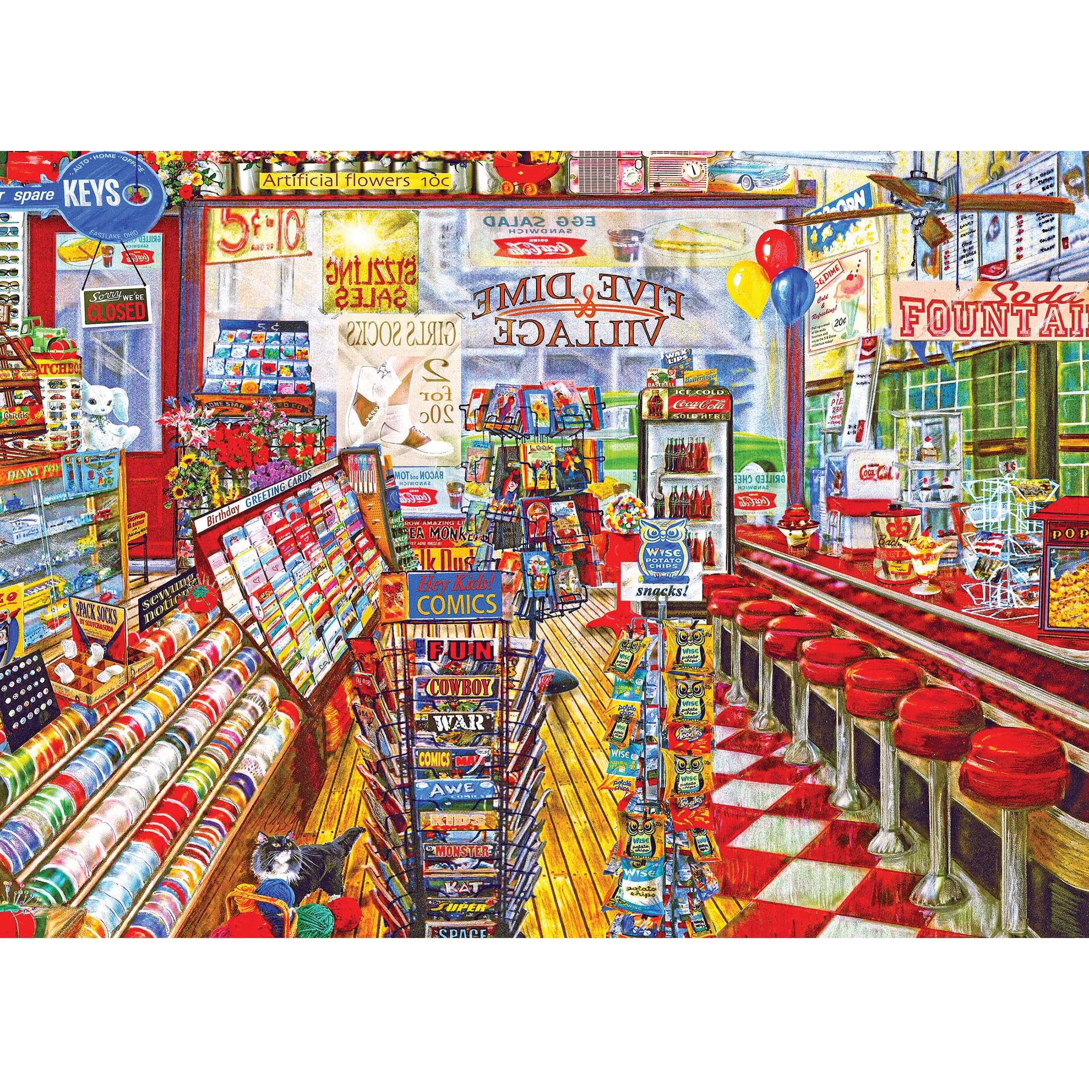 Foto 1 | Rompecabezas Roseart Back To The Past Local Five And Dime, 750 Piezas - Venta Internacional.