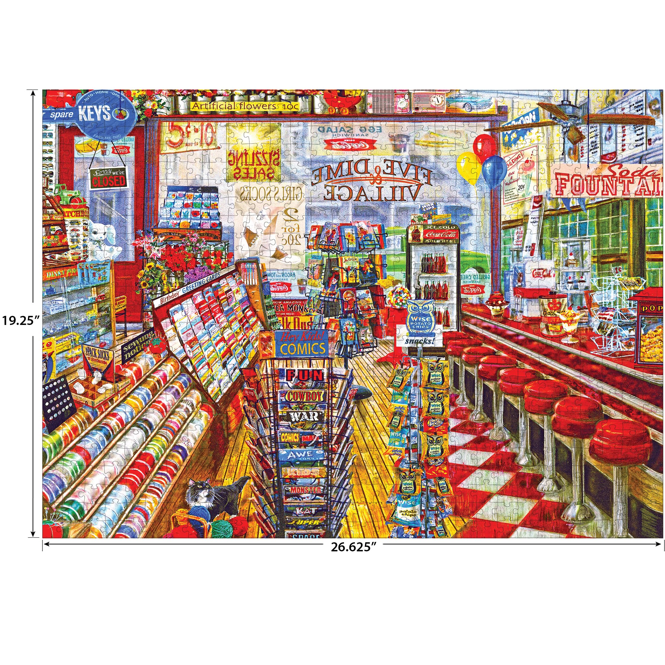Foto 4 pulgar | Rompecabezas Roseart Back To The Past Local Five And Dime, 750 Piezas - Venta Internacional.