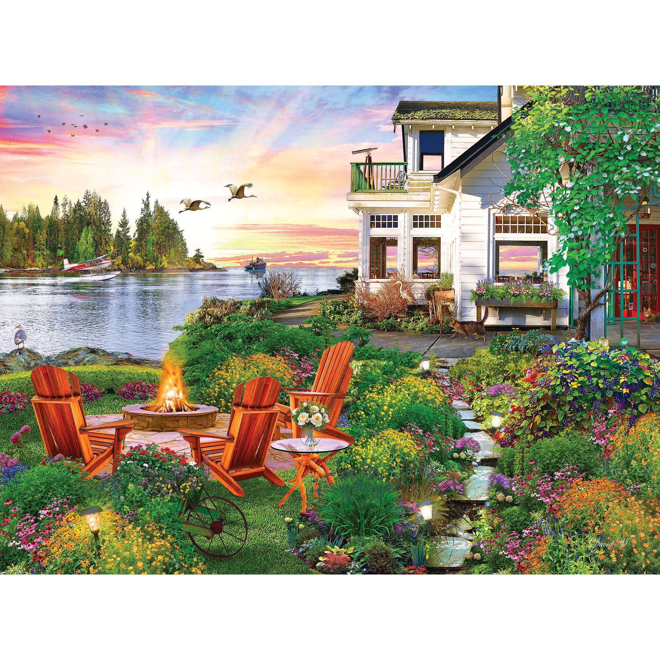 Foto 2 pulgar | Rompecabezas Roseart My Happy Place-harbor House 750 Piezas - Venta Internacional.