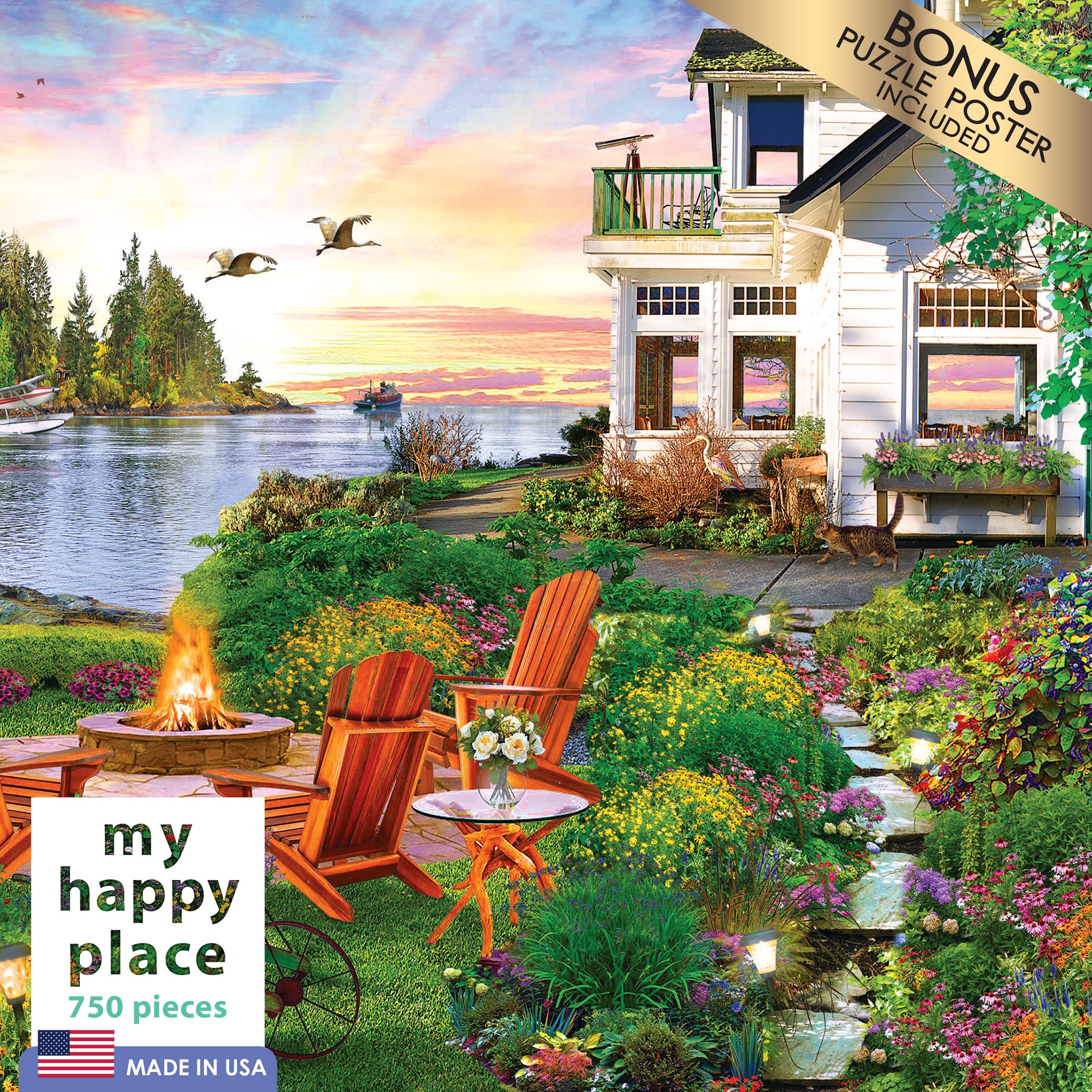 Foto 4 pulgar | Rompecabezas Roseart My Happy Place-harbor House 750 Piezas - Venta Internacional.