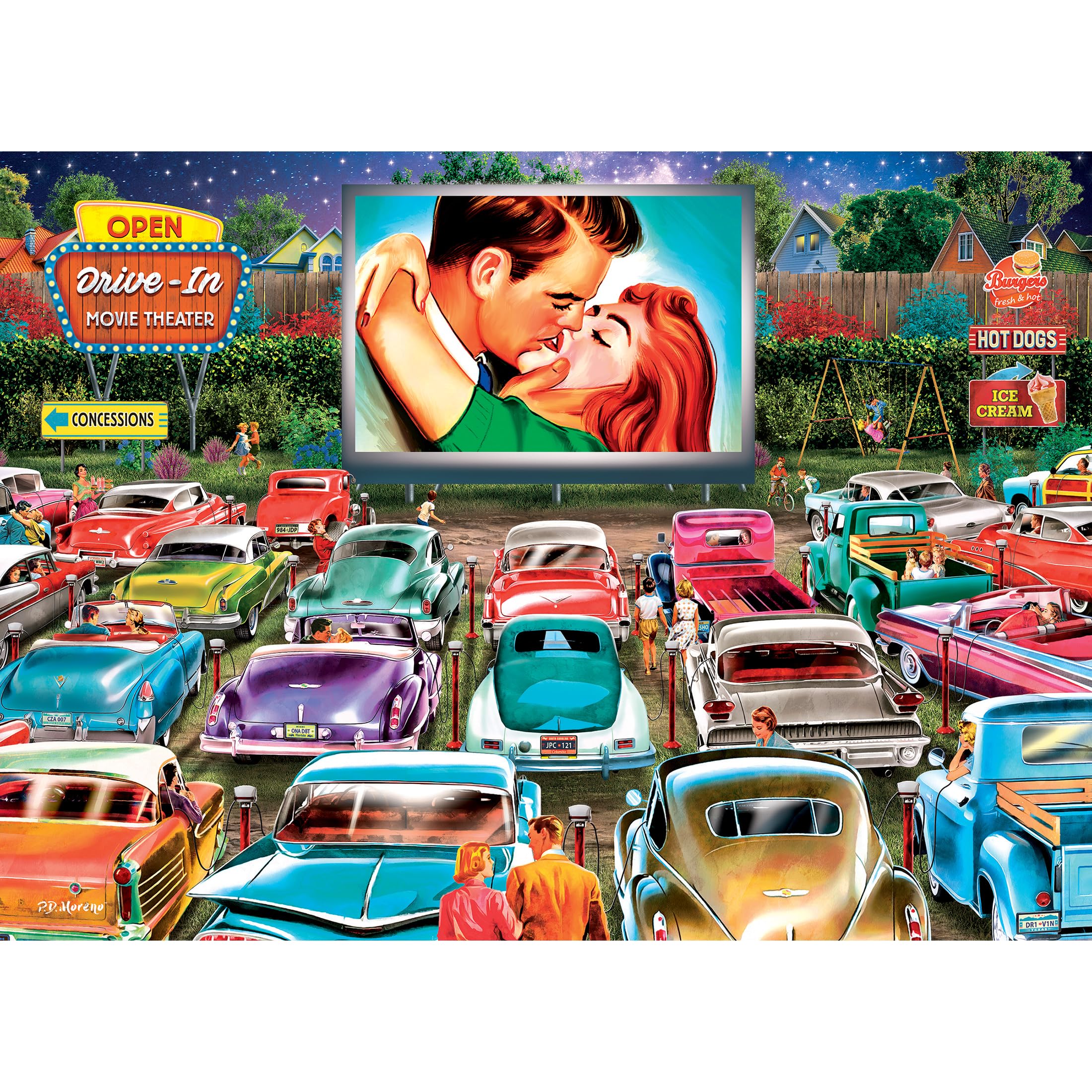 Foto 2 pulgar | Rompecabezas Roseart Back To The Past Drive In Date, 1000 Unidades - Venta Internacional.