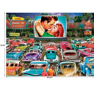Foto 3 | Rompecabezas Roseart Back To The Past Drive In Date, 1000 Unidades - Venta Internacional.
