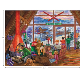 Foto 3 | Rompecabezas Roseart Back To The Past Ski Lodge 750 Piezas - Venta Internacional.