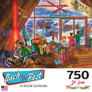 Foto 4 | Rompecabezas Roseart Back To The Past Ski Lodge 750 Piezas - Venta Internacional.