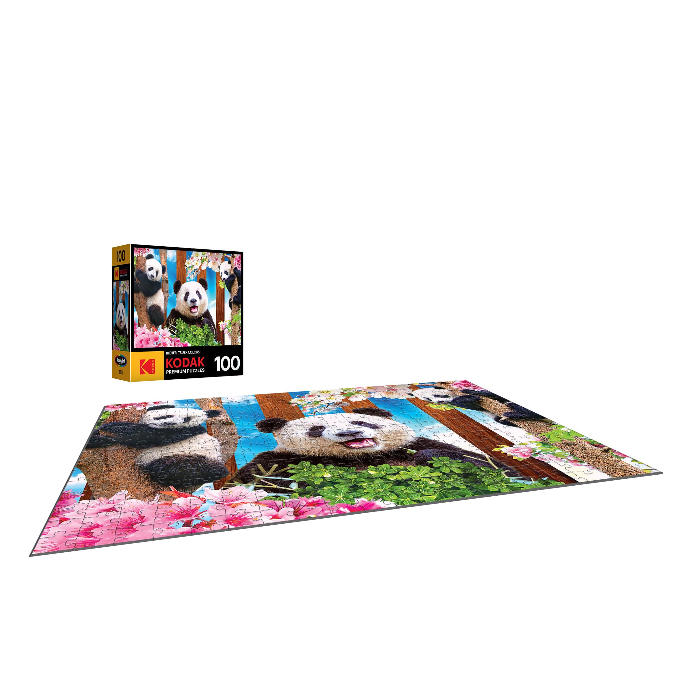 Foto 4 pulgar | Rompecabezas Roseart Kodak Premium Panda Playtime 100 Piezas - Venta Internacional.
