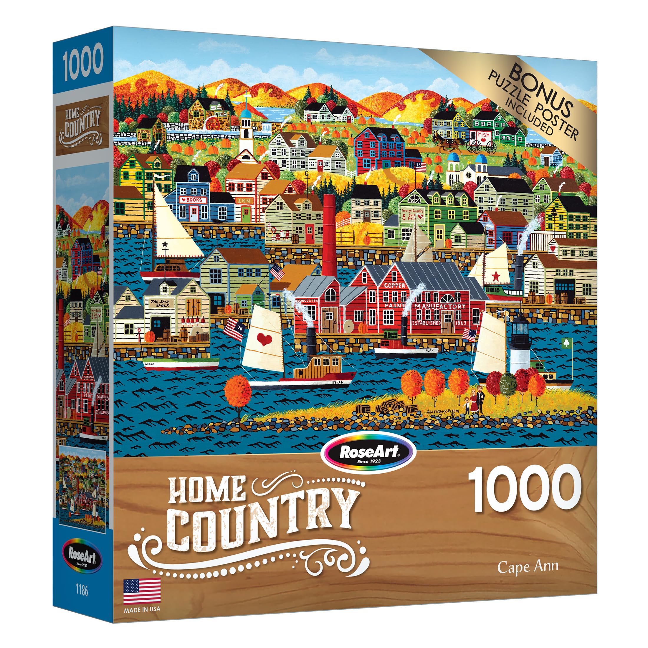 Foto 2 | Rompecabezas Roseart Home Country Cape Ann 1000 Piezas - Venta Internacional.