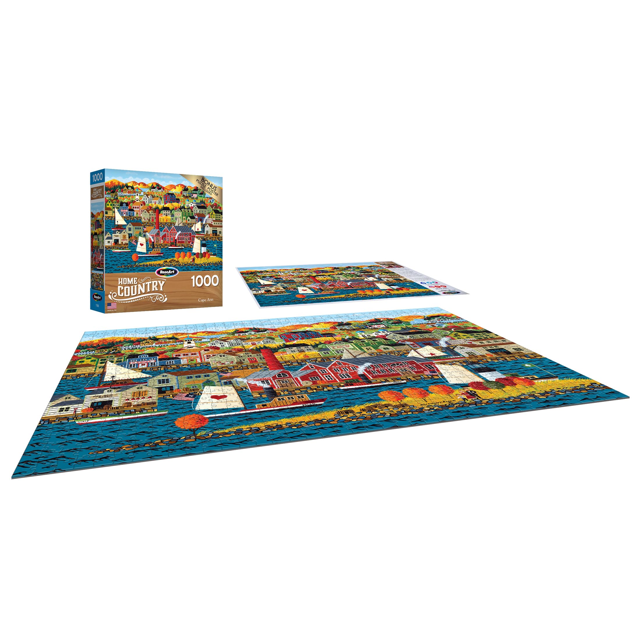 Foto 4 pulgar | Rompecabezas Roseart Home Country Cape Ann 1000 Piezas - Venta Internacional.