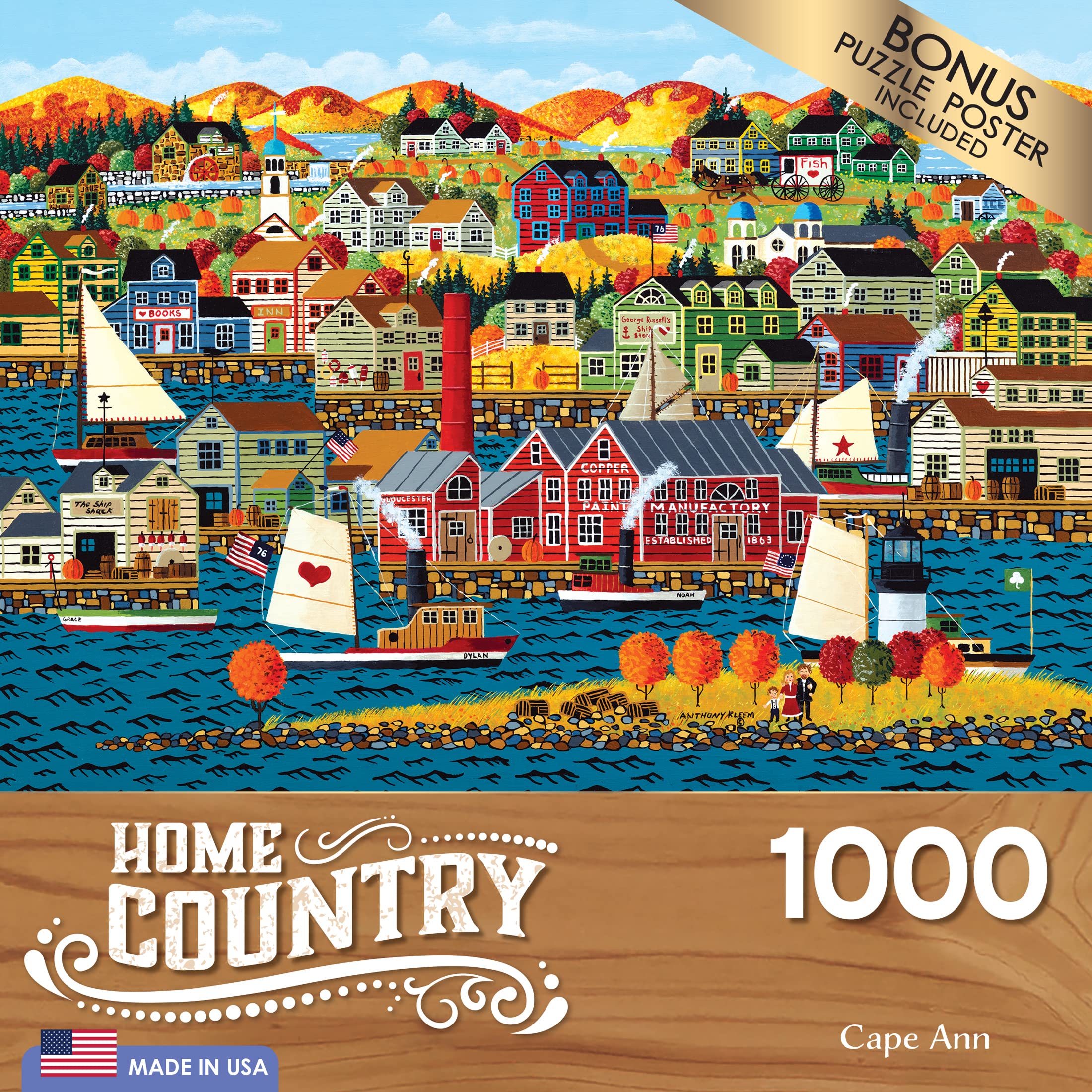 Foto 5 pulgar | Rompecabezas Roseart Home Country Cape Ann 1000 Piezas - Venta Internacional.