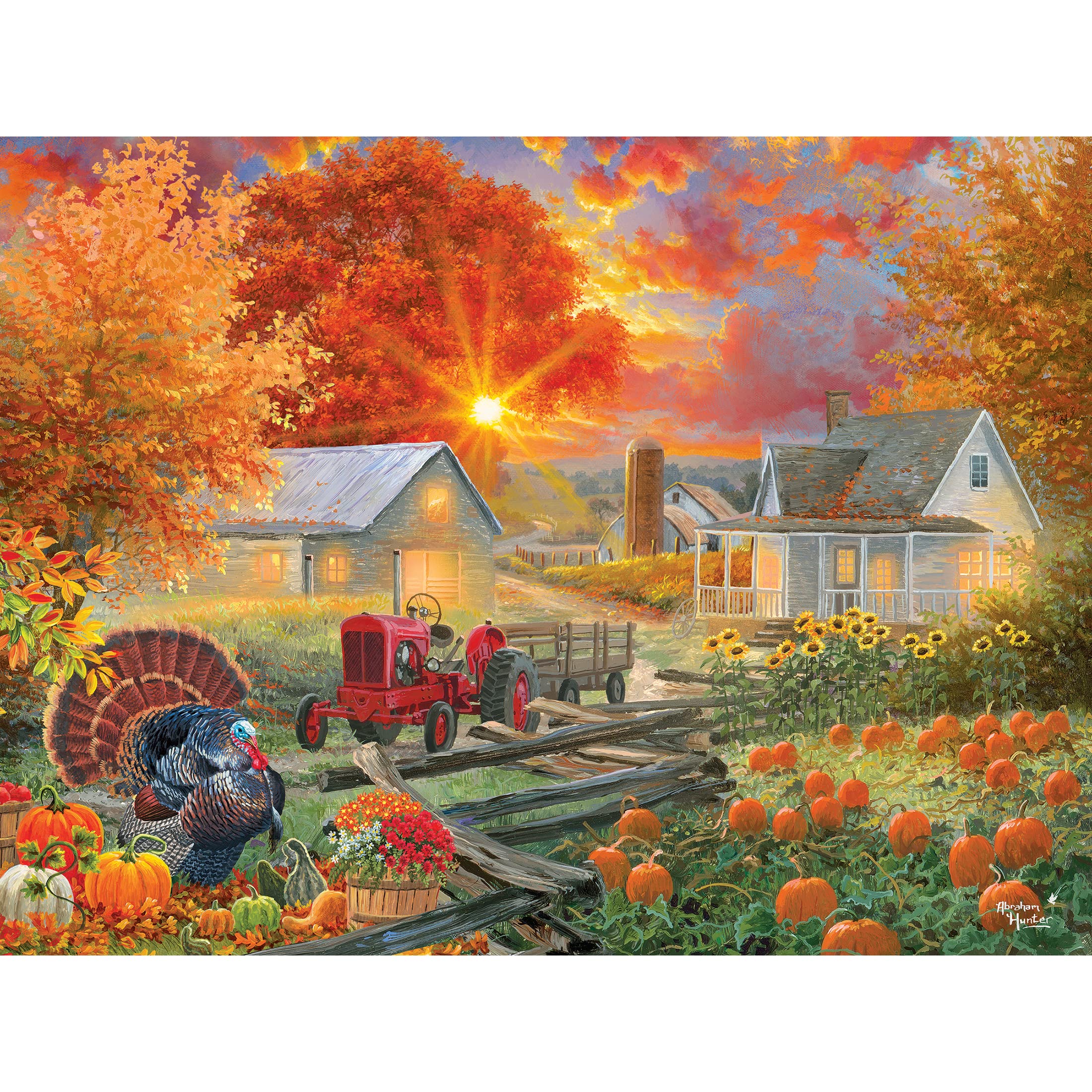 Foto 1 | Rompecabezas Roseart Abraham Hunter The Pumpkin Harvest, 500 Unidades - Venta Internacional.