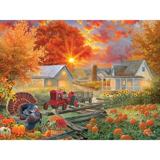 Foto 1 | Rompecabezas Roseart Abraham Hunter The Pumpkin Harvest, 500 Unidades - Venta Internacional.