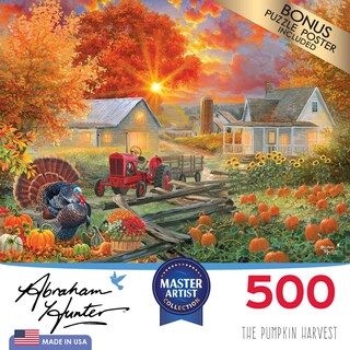 Foto 3 | Rompecabezas Roseart Abraham Hunter The Pumpkin Harvest, 500 Unidades - Venta Internacional.