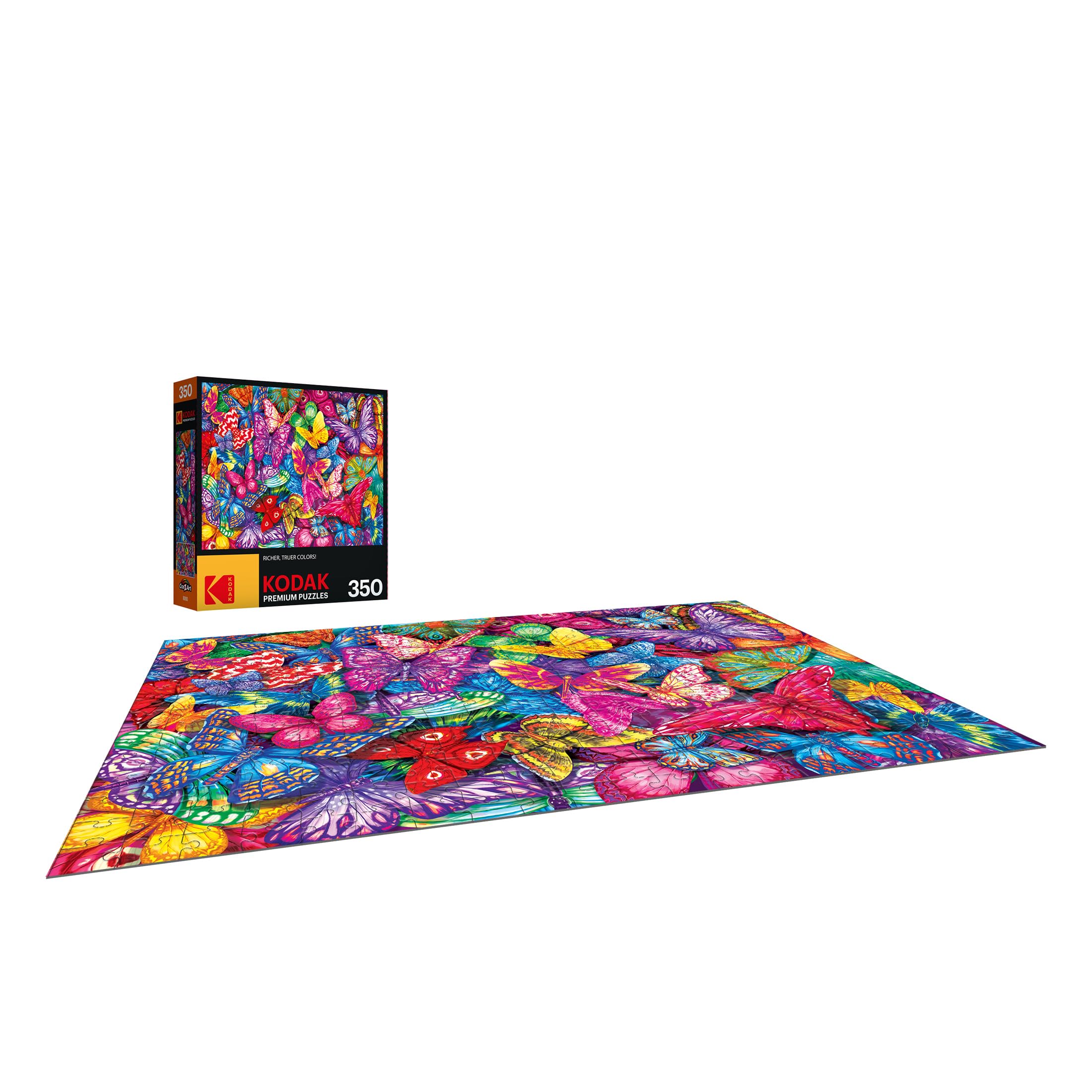 Foto 3 | Rompecabezas Roseart Kodak Premium Con Mariposas Coloridas, 350 Unidades - Venta Internacional.