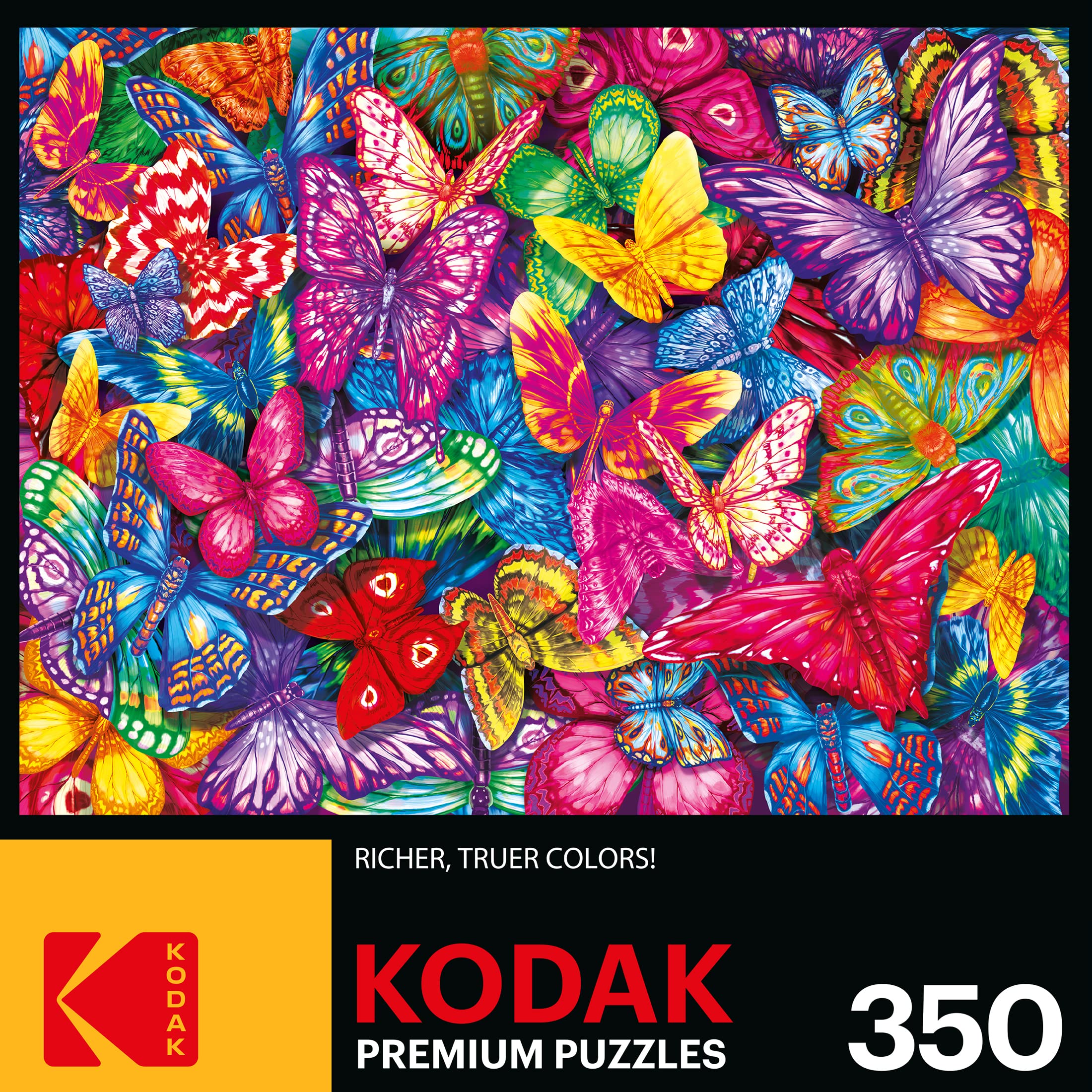 Foto 5 pulgar | Rompecabezas Roseart Kodak Premium Con Mariposas Coloridas, 350 Unidades - Venta Internacional.