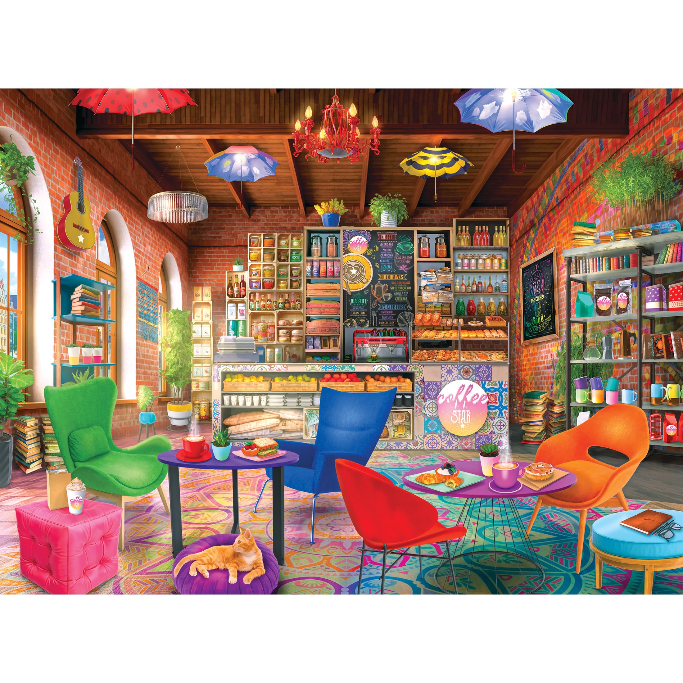 Foto 2 pulgar | Rompecabezas Roseart My Happy Place Boho Coffeeshop, 750 Piezas - Venta Internacional.